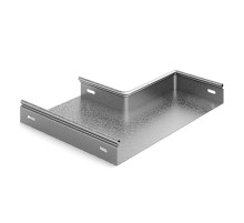 Переход прямой левый 400х300х80, толщ. 0,7 мм, Сендзимир цинк, 033843  ППЛ-400х300х80-0,7-СЦ   Ostec