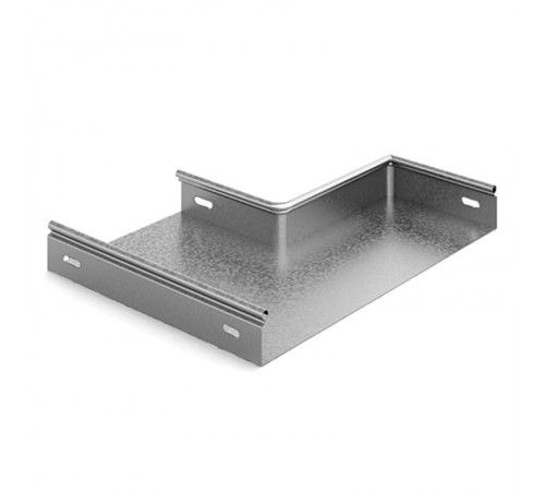 Переход прямой левый 400х300х80, толщ. 0,7 мм, Сендзимир цинк, 033843  ППЛ-400х300х80-0,7-СЦ   Ostec