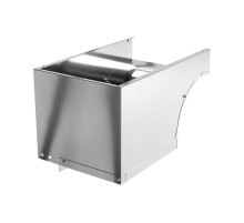 Угол CDSD 90 верт. внеш. переходник правосторонний осн. 200 H80 нержавеющая сталь AISI 304   ISDRL0820KC  DKC