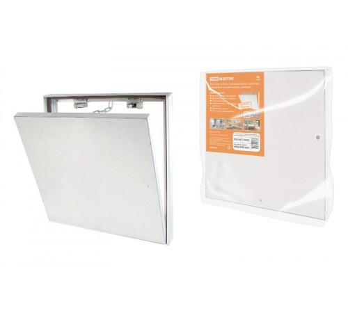 Люк под плитку, алюминиевый, съемный, нажимной, ограничитель-цепочка, 300х400,  SQ1807-0605  TDM