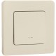 Inspiria Слоновая кость Выключатель 1-клавишный с подсветкой С/У без рамки 673611  Legrand