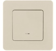 Inspiria Слоновая кость Переключатель проходной 1-клавишный с подсветкой С/У без рамки  673661  Legrand