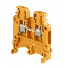 Клемма MA2,5/5 винт 2,5мм.кв. оранжевая  1SNA105075R2000  TE