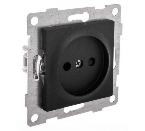 Ugra Розетка 1-ой б/з с з/ш,  скрытая  установка, 16А, 250В, графит  С11Р2-010  GUSI Electric