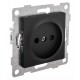 Ugra Розетка 1-ой б/з с з/ш,  скрытая  установка, 16А, 250В, графит  С11Р2-010  GUSI Electric
