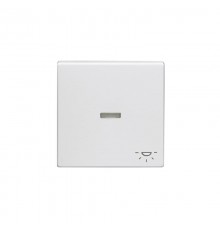 Клавиша для 1-клавишных высветателей/переключателей/кнопок с символом "свет", прозрачная линза, Impressivo, белый  1789LI-84   2TKA000569G1  ABB