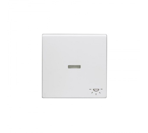 Клавиша для 1-клавишных высветателей/переключателей/кнопок с символом "свет", прозрачная линза, Impressivo, белый  1789LI-84   2TKA000569G1  ABB