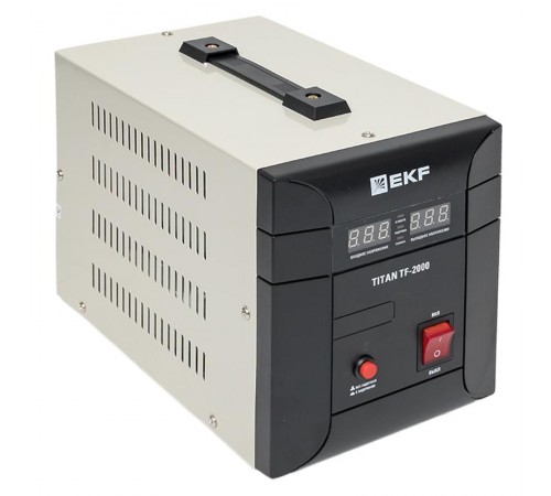 Стабилизатор напряжения электронный напольного исполнения модернизированый TITAN -ТF-2000  stab-TF-2000 EKF