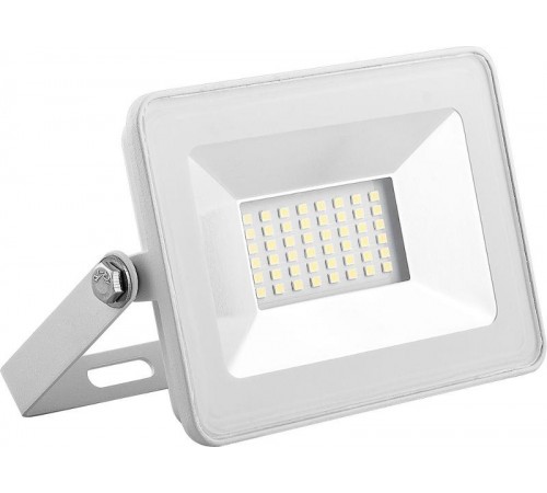 Прожектор светодиодный SFL90-20 2835SMD 20W 6400K AC220V/50Hz IP65, белый в компактном корпусе 126*27*85 мм  55071  SAFFIT