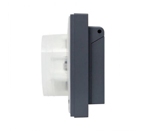 Механизм розетки двойной, 16А, IP44, с заземлением, со шторками, с рамкой, с крышками, графит Эпика  UP1-SOG-211-44 EKF