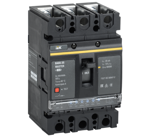 Выкл. авт. ВА88-35 3Р 250А 35кА MASTER с электрон. расц.  SVA31-3-0250-02  IEK