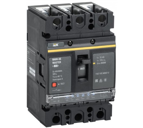 Выкл. авт. ВА88-35 3Р 250А 35кА MASTER с электрон. расц.  SVA31-3-0250-02  IEK