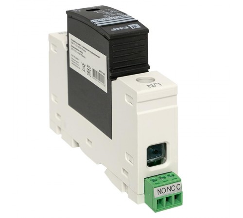 Устройство защиты от импульсных перенапряжений Т1+Т2; Iimp-12,5kA; In-20kA; Uc-275В; 1+0 EKF PROxima  OV12-1-501  EKF