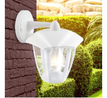 Светильник садово-парковый 6-гранный белый настенный вниз E27 IP44(У1) НБУ 07-40-004 "Дели 3" (8/48)  Б0051198  ЭРА