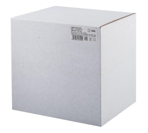 Светильник садово-парковый 6-гранный белый настенный вниз E27 IP44(У1) НБУ 07-40-004 "Дели 3" (8/48)  Б0051198  ЭРА