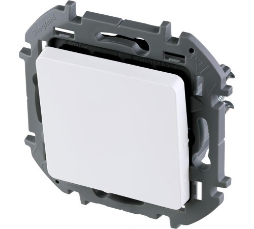 Inspiria Белый Переключатель промежуточный винтовые клеммы 1-клавишный С/У без рамки  673680  Legrand