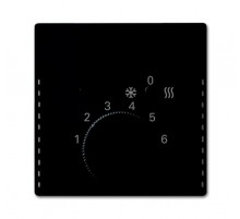 Накладка для механизма терморегулятора 1099 UHKEA, Future/Axcent/Carat/Династия, черный бархат  2CKA001710A4052  ABB