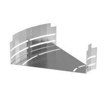 Угол горизонтальный изменяемый 0-45 градусов Стандарт INOX (AISI 304) 300х100  PR16.3595  Промрукав