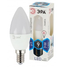 Лампа светодиодная LED 9Вт Е14 4000К СТАНДАРТ smd B35-9w-840-E14 свеча  Б0027970  ЭРА