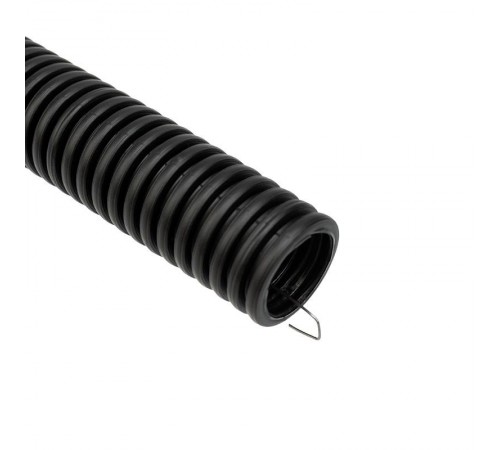 Труба гофрированная из ПНД с зондом, черная 16 мм, (бухта 100 м/уп.)  28-0016-3  REXANT