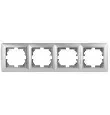 4-504-03 Intro Рамка на 4 поста, СУ, Solo, алюминий  Б0043426  Intro