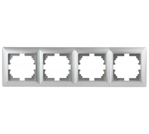 4-504-03 Intro Рамка на 4 поста, СУ, Solo, алюминий  Б0043426  Intro