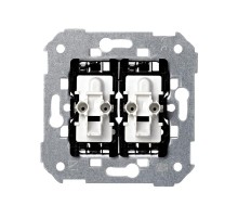 Двухклавишный перекрестный выключатель (с 3-х мест) 10AX 250В~ S75