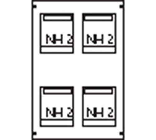 Пластрон для 4 NH2 2ряда/5 реек  AG66  ABB