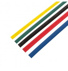 Набор термоусадочной трубки 12,0/6,0 мм, пять цветов (упак. 50 шт. по 1 м)  29-0162  REXANT