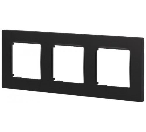 Рамка для розеток и выключателей  Серия 12 12-5203-05 на 3 поста, Классик, антрацит  Б0067775  ЭРА
