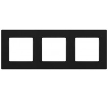 Рамка для розеток и выключателей  Серия 12 12-5203-05 на 3 поста, Классик, антрацит  Б0067775  ЭРА