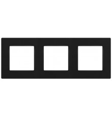 Рамка для розеток и выключателей  Серия 12 12-5203-05 на 3 поста, Классик, антрацит  Б0067775  ЭРА