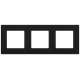 Рамка для розеток и выключателей  Серия 12 12-5203-05 на 3 поста, Классик, антрацит  Б0067775  ЭРА