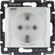 Valena Белый Розетка 1-ая с/з с крышкой и защитными шторками IP44 (к простой рамке)  774220  Legrand