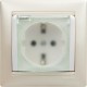 Valena Белый Розетка 1-ая с/з с крышкой и защитными шторками IP44 (к простой рамке)  774220  Legrand