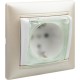Valena Белый Розетка 1-ая с/з с крышкой и защитными шторками IP44 (к простой рамке)  774220  Legrand