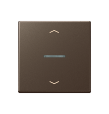 Клавиша для KNX кнопки, 1 группа, с окошком, символы стрелки; дюропласт; мокка  A101KO5PMO  Jung