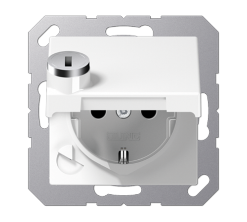 SCHUKO® розетка с замком A1520BFKLSLWW Jung