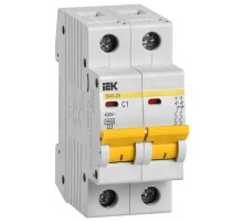 Выключатель автоматический двухполюсный ВА47-29 1А C 4,5кА KARAT  MVA20-2-001-C  IEK