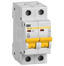 Выключатель автоматический двухполюсный ВА47-29 1А B 4,5кА KARAT  MVA20-2-001-B  IEK