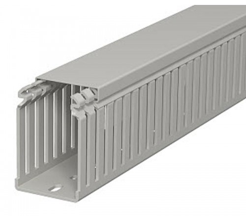 Распределительный кабельный канал LKV 75x50x2000 мм (ПВХ,серый) (LKV 75050)  6178324  OBO Bettermann