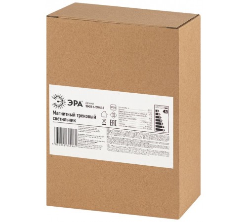 Магнитный трековый светильник TRM20-6-15W4K-B для системы NOVA 48V 15Вт 4000К направленный свет черный  Б0054825  ЭРА