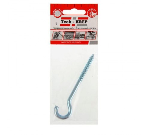 Шуруп-полукольцо 6,0х100 (1шт) - пакет  136364  Tech-KREP