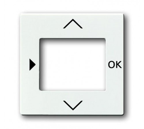 Плата центральная (накладка) для таймера 6455, 6456, серия solo/future, цвет davos/альпийский белый  6430-0-0306   2CKA006430A0306  ABB