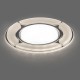 Светильник встраиваемый с белой LED подсветкой CD4039 потолочный GX53 без лампы, белый матовый, хром  40506  Feron