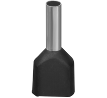 Наконечник 61 040 NET-E2-1.5-8-B50 НШВИ2, черн.2 провода (50шт/упак) 61040 Navigator