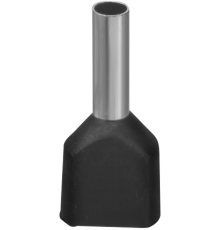 Наконечник 61 040 NET-E2-1.5-8-B50 НШВИ2, черн.2 провода (50шт/упак) 61040 Navigator