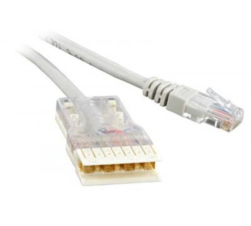 Патч-корд PC-110-RJ45-4P-C5e-1M-LSZH-GY 110 тип - RJ-45, 4 пары, Cat.5e, LSZH, 1 м, серый  229903  Hyperline
