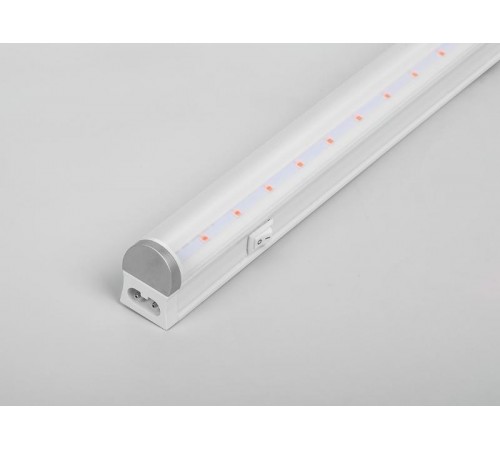 Светильник светодиодный для растений AL7000 8W AC220-240V, пластик, IP40, с выключателем, сетевым шнуром, коннектором 570*28*35мм  28926  FERON