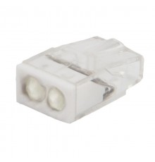 Экспресс-клемма с пастой СМК 2273-242, 2-проводная 0.5-2.5 мм, прозрачная, блистер (20 шт./уп.)  07-3216-20  REXANT